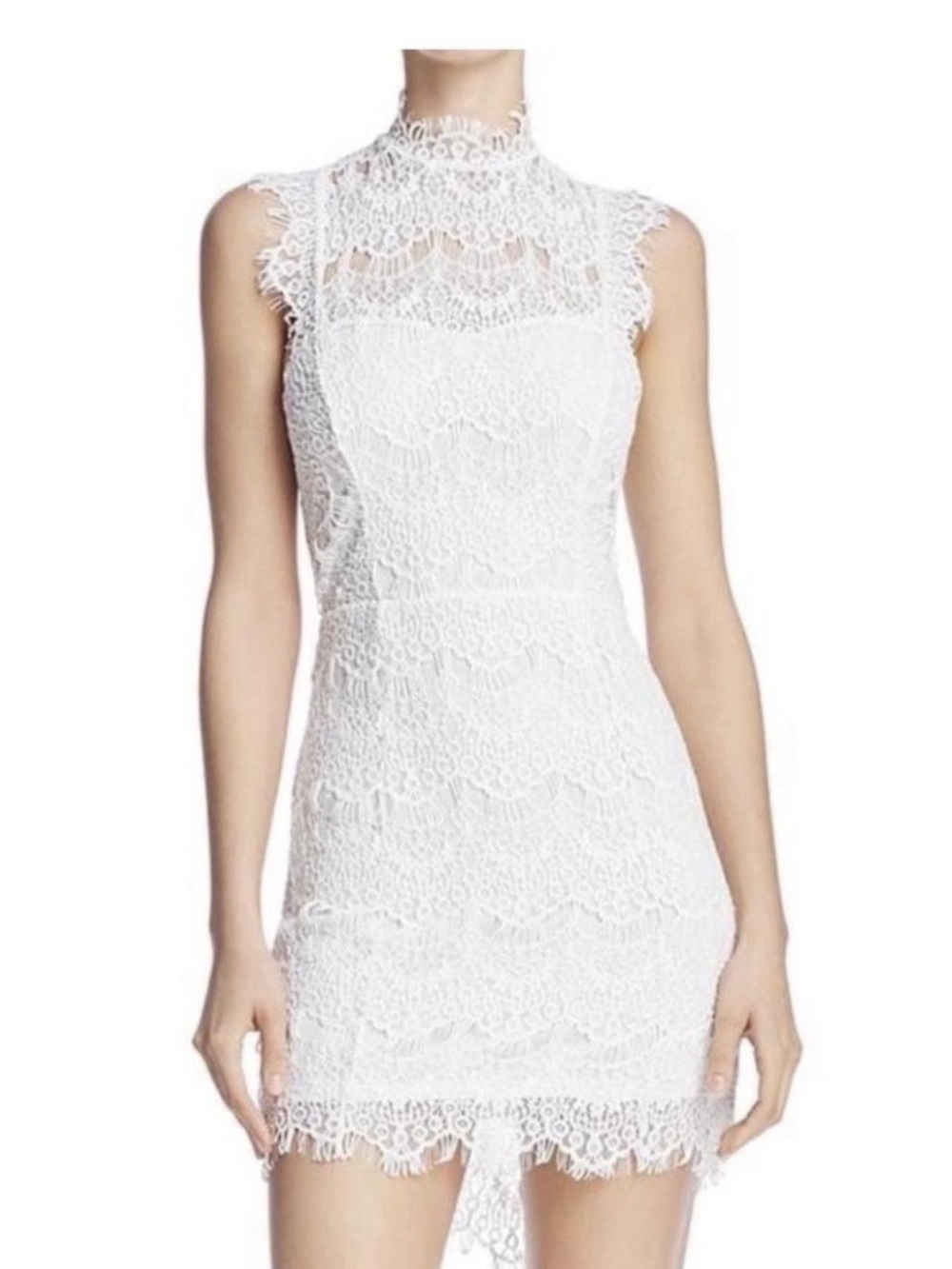 Free People Intimately White Lace Backless Mini Dress Small Bridal